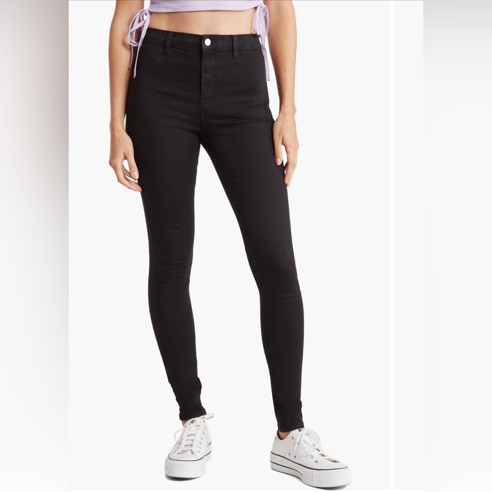 Topshop Joni Skinny Jeans Black w25 L30
